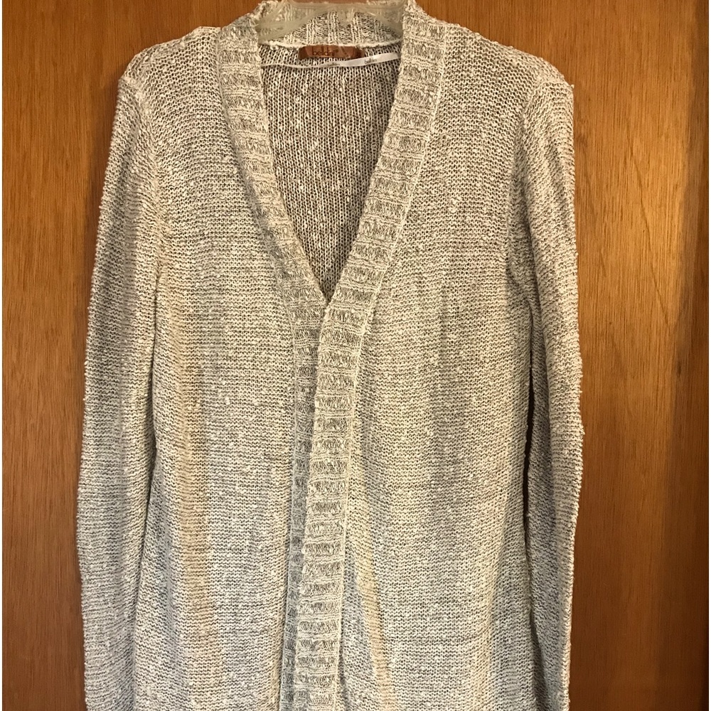 Bellini open front XL oatmeal color cardigan.
